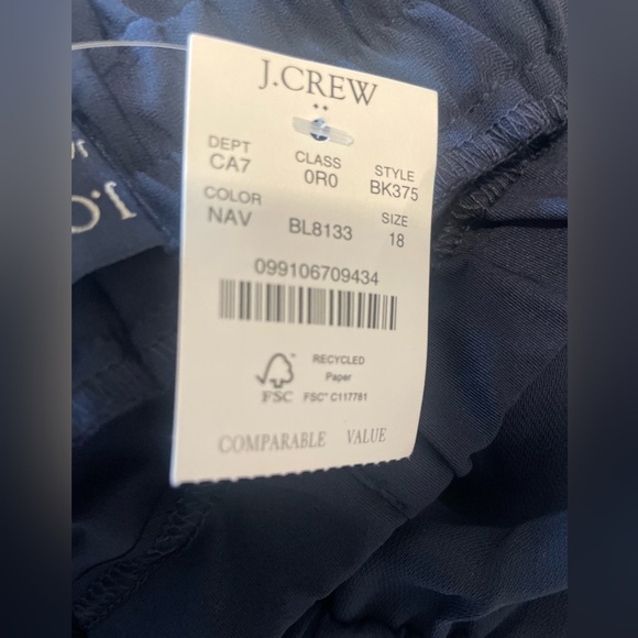 NEW J.Crew Maternity Jamie Crepe Pants Trousers Women’s Sz 20 Navy Blue Ankle - Picture 11 of 16